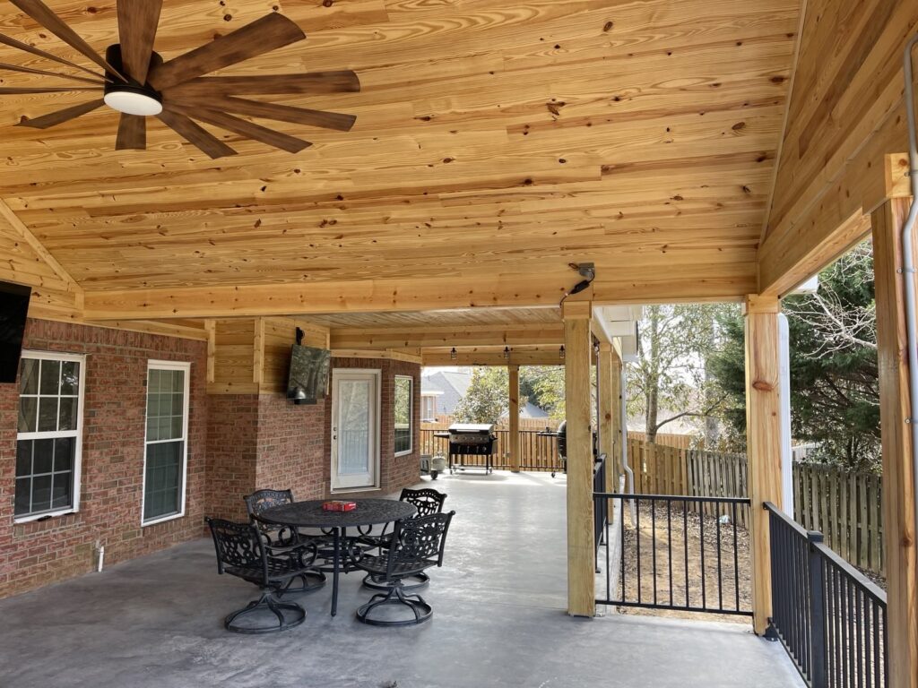 Home Addition Covered Deck