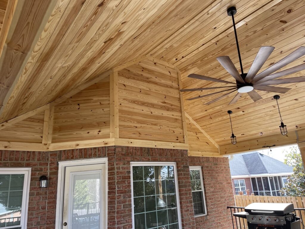 Home Addition Covered Deck